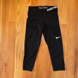 Nike Pro Women Black Leggings - medium